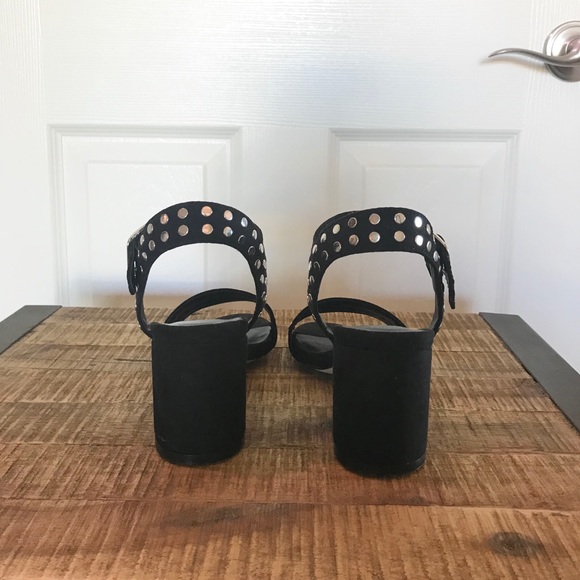 Black Studded Heals - Picture 3 of 4